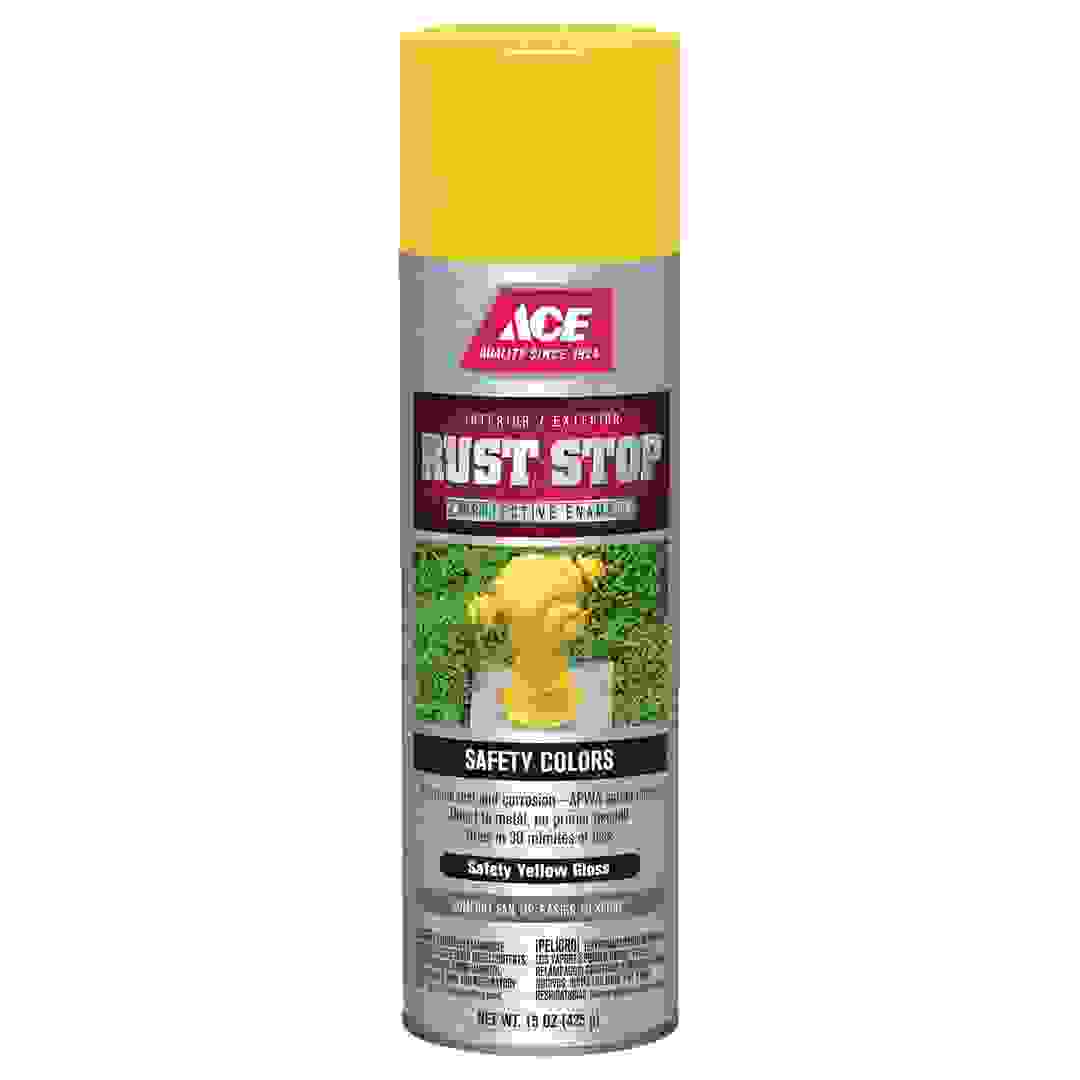 Ace Rust Stop Protective Enamel Spray Paint (425 g, Safety Yellow Gloss)