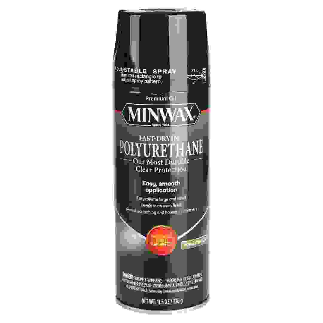 Minwax Fast-Drying Polyurethane Spray (340 ml, Warm Semi-Gloss)