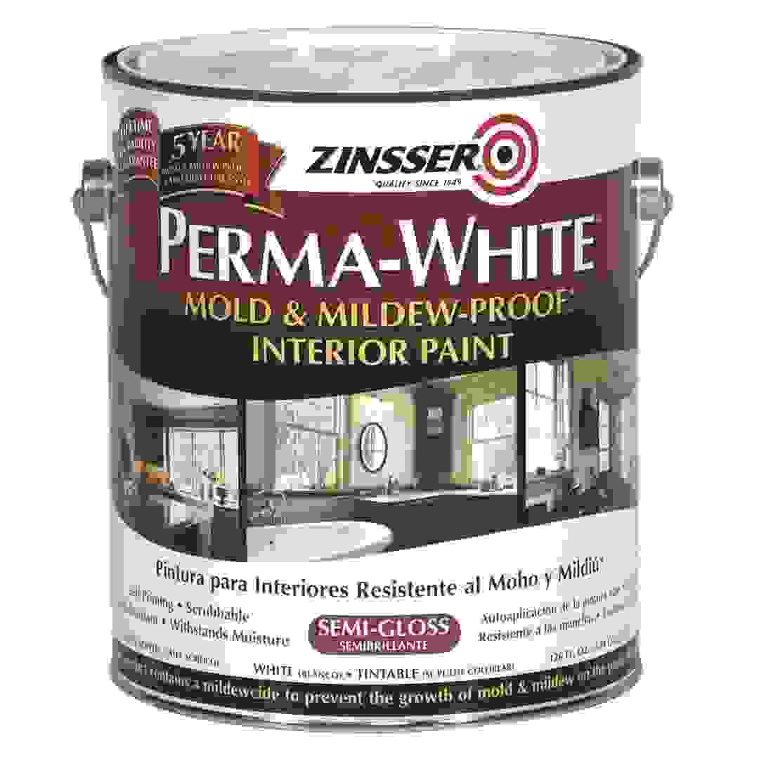Zinsser Perma-White Mold & Mildew-Proof Interior Paint (3.7 L, Semi Gloss)