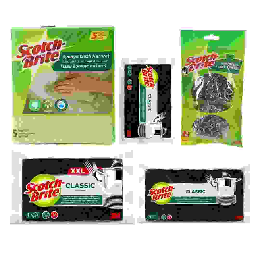 3M Scotch-Brite Scouring Pads Combo Pack (5 Pc.)