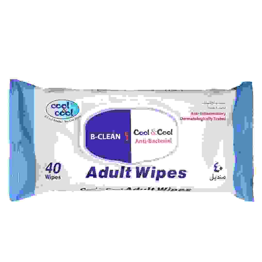 Cool & Cool Adult Wipes (40 Sheets)