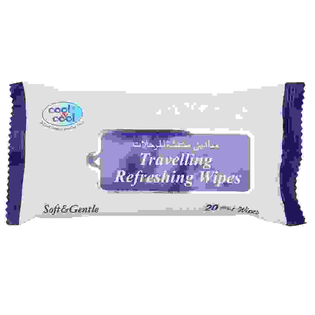 Cool & Cool Refreshing Travel Wipes (20 sheets)