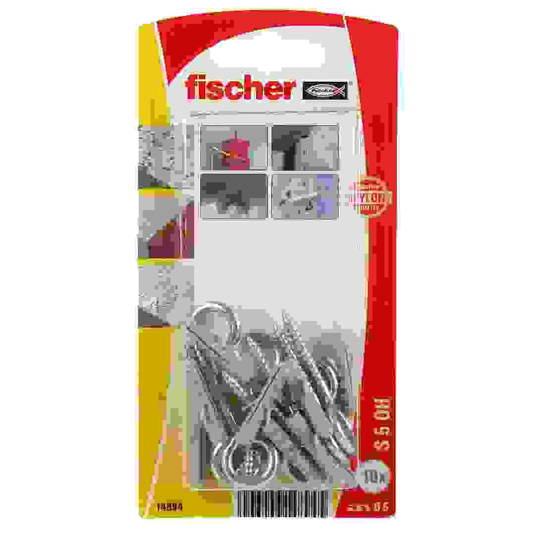 Fischer Expansion Plug W/ Eye Screw Pack, S5 (10 Pc.)