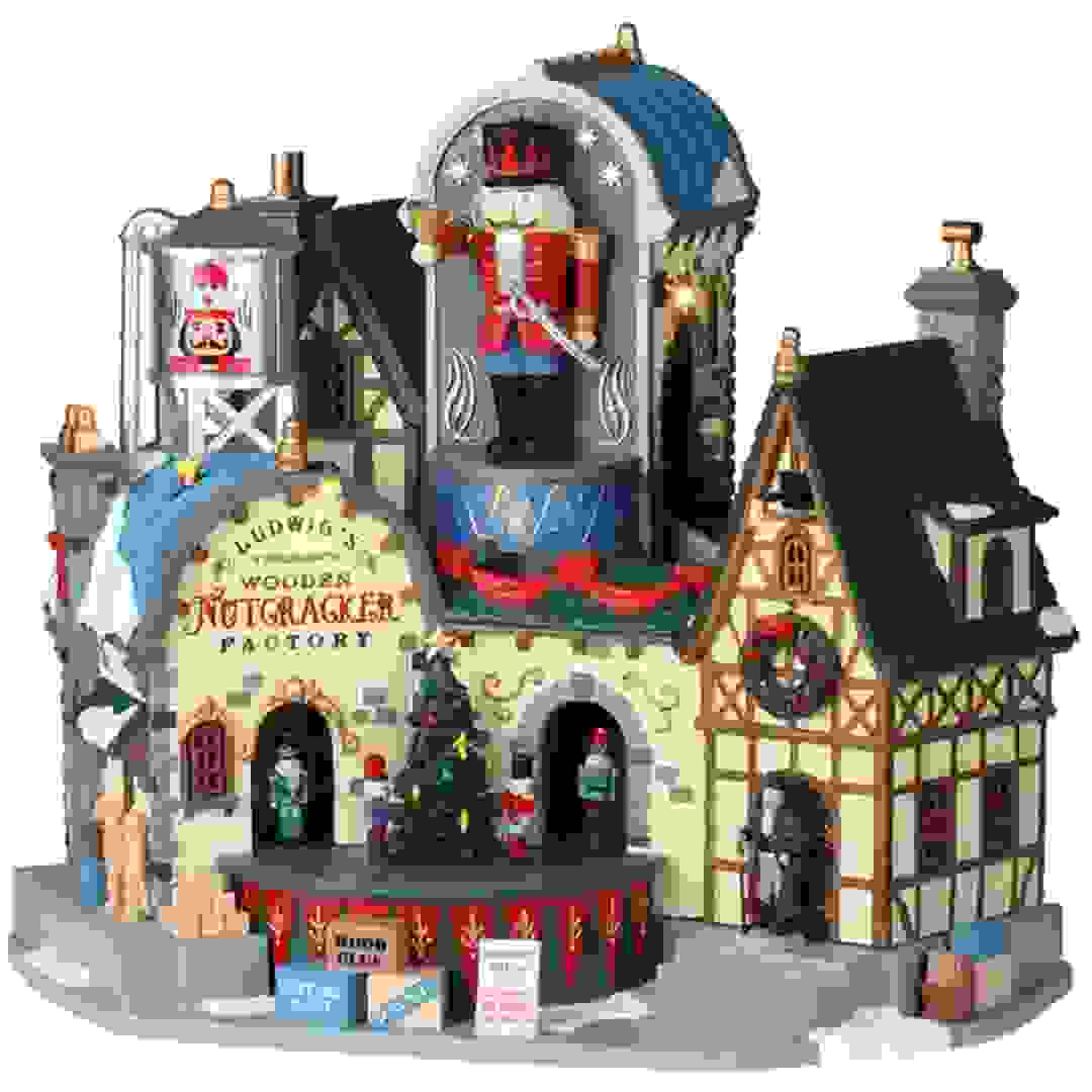 Lemax Ludwig’s Wooden Nutcracker Factory Festive Décor (28 x 29 x 20 cm)