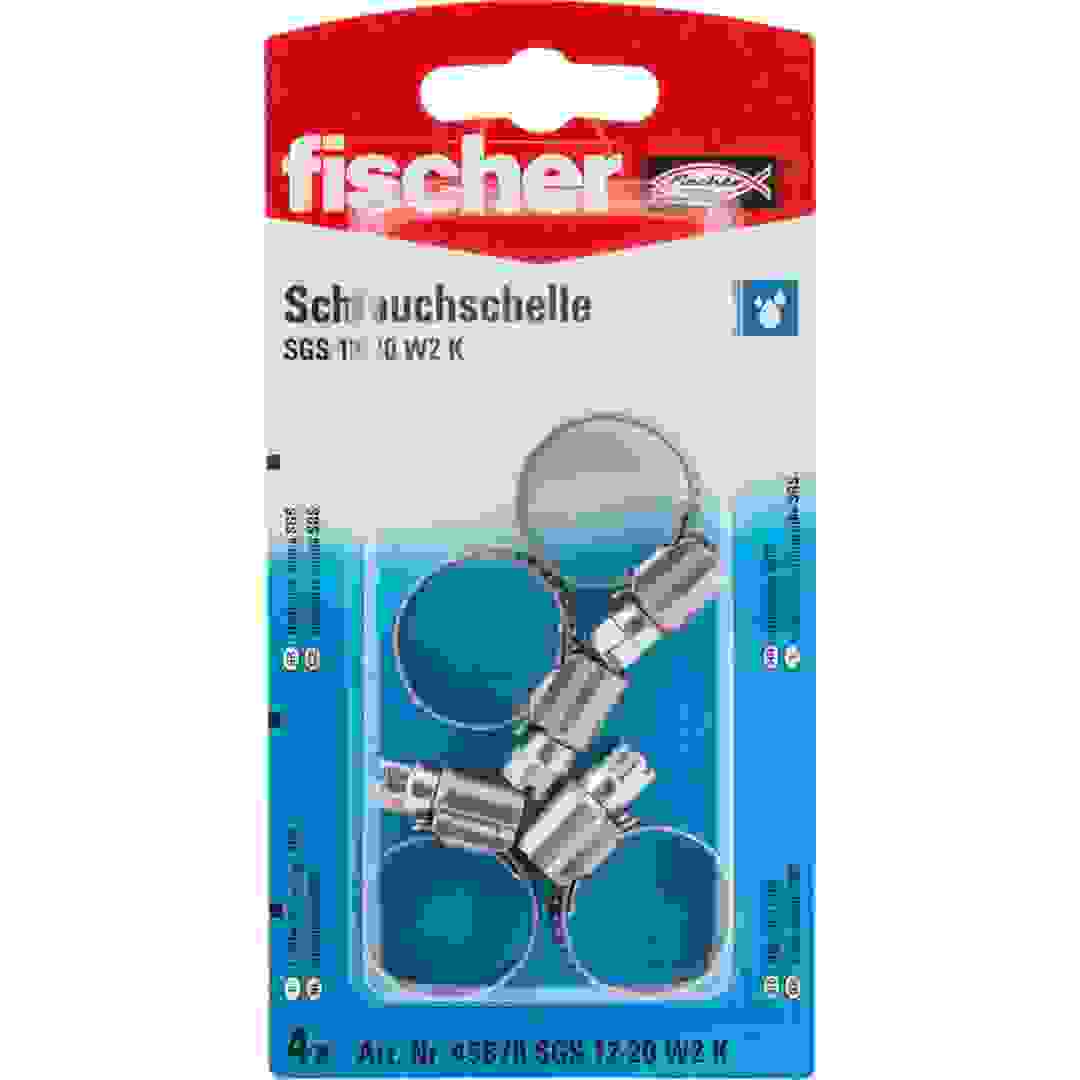 Fischer Hose Clamp, SGS 12-20 W1 K Pack (4 Pc.)