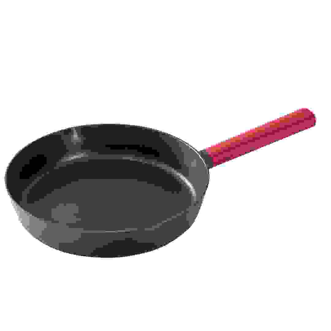 Non-Stick Fry Pan W/ Red Silicone Handle (24 cm)