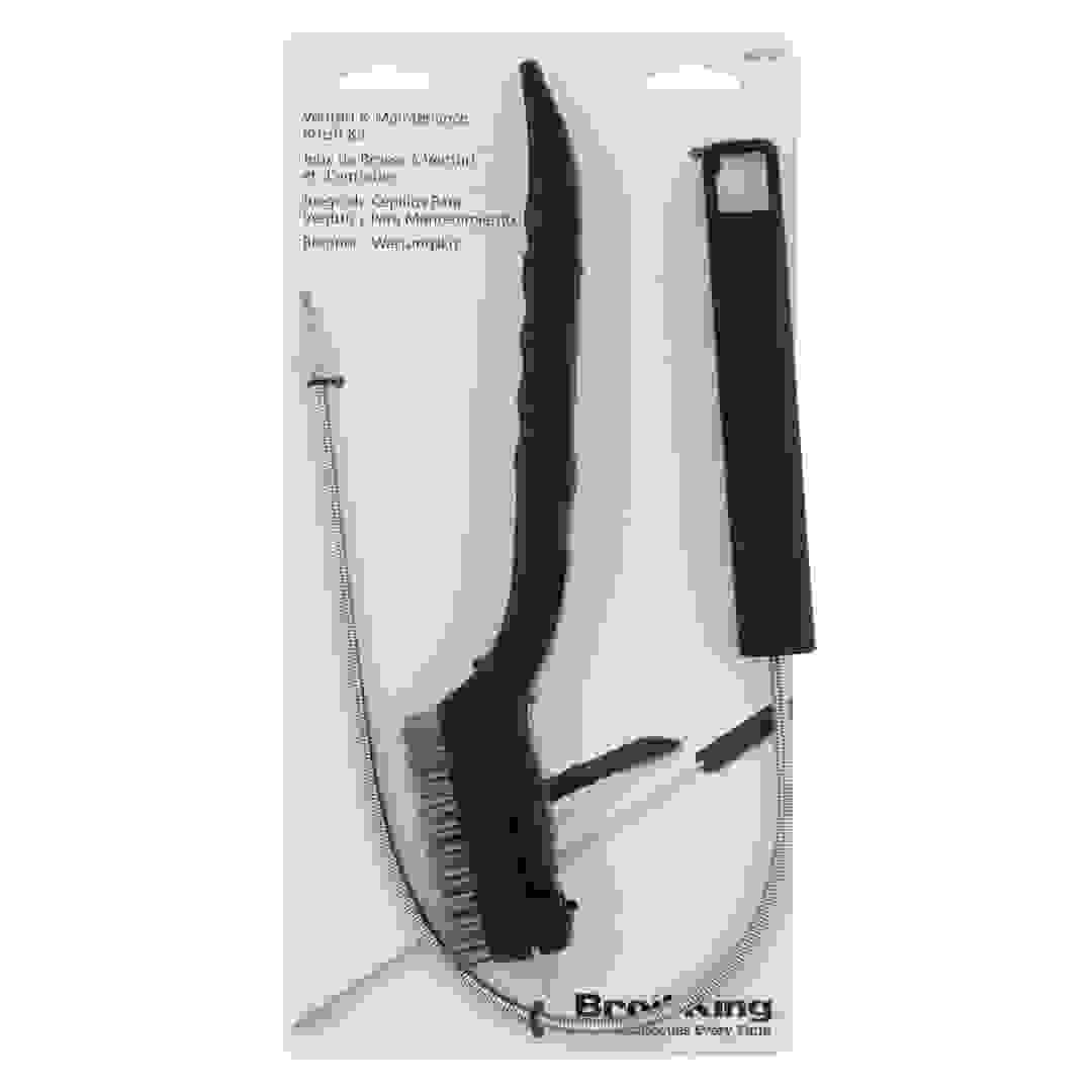 طقم فرشاة صيانة شواية الغاز والباربكيو برويل كينج