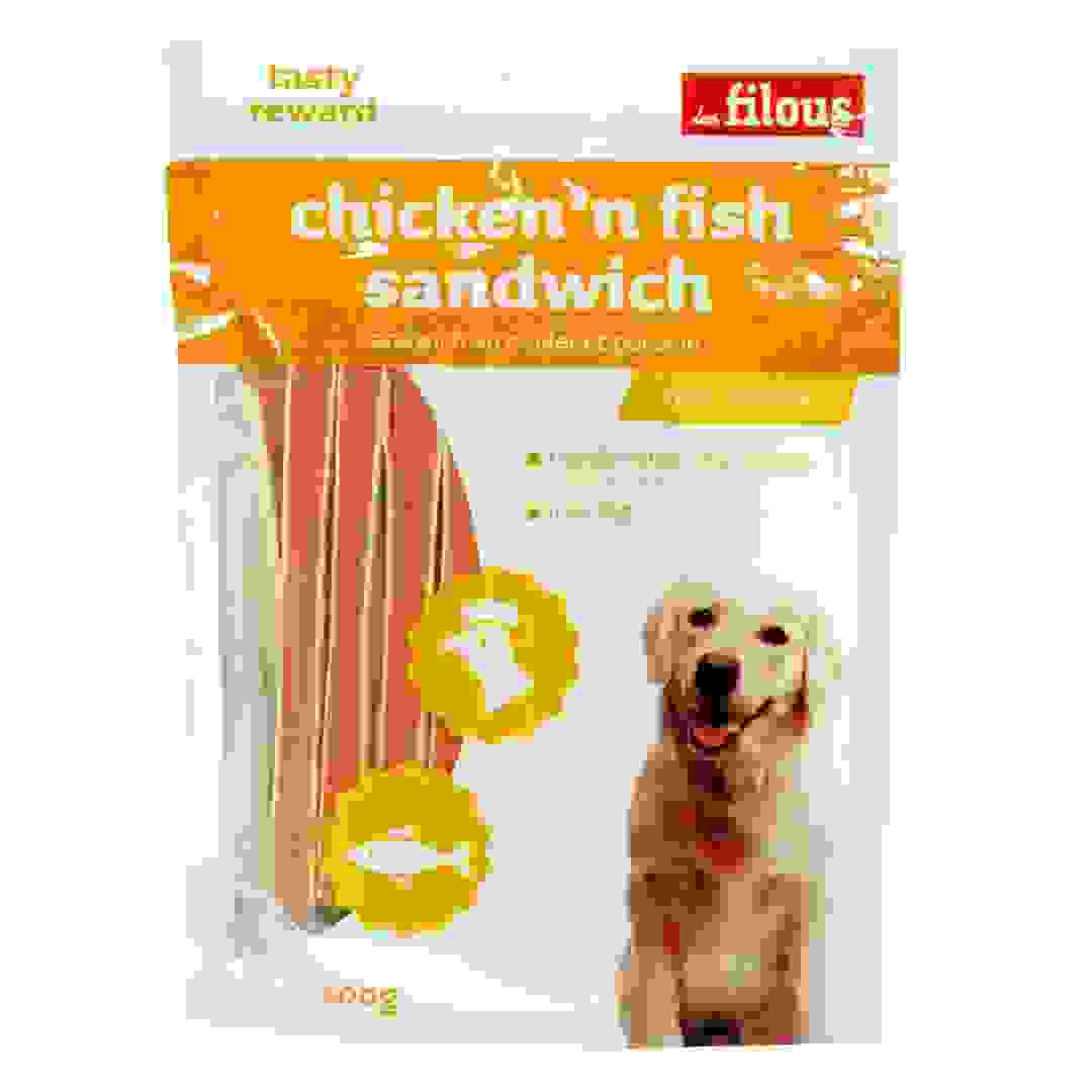 Les Filous Dry Dog Food Chicken 'n' Fish Sandwich (100 g)