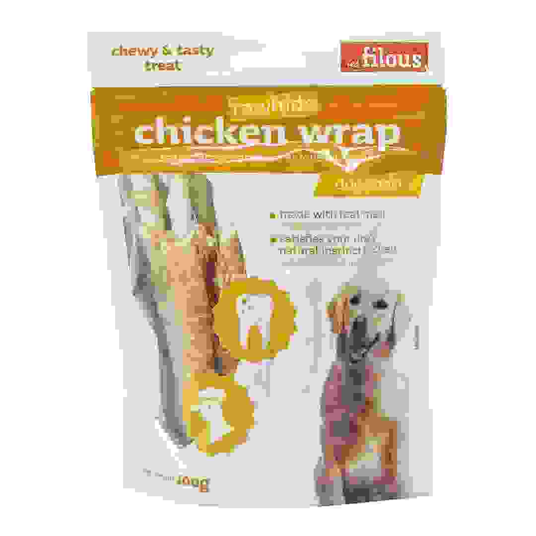 Les Filous Dry Dog Food Raw Hide Chicken Wrap (100 g)