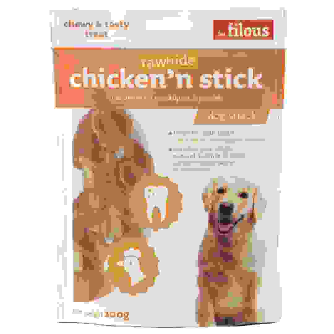 طعام جاف للكلاب ليه فيلو روهايد دجاج وعظمة (100 جرام)