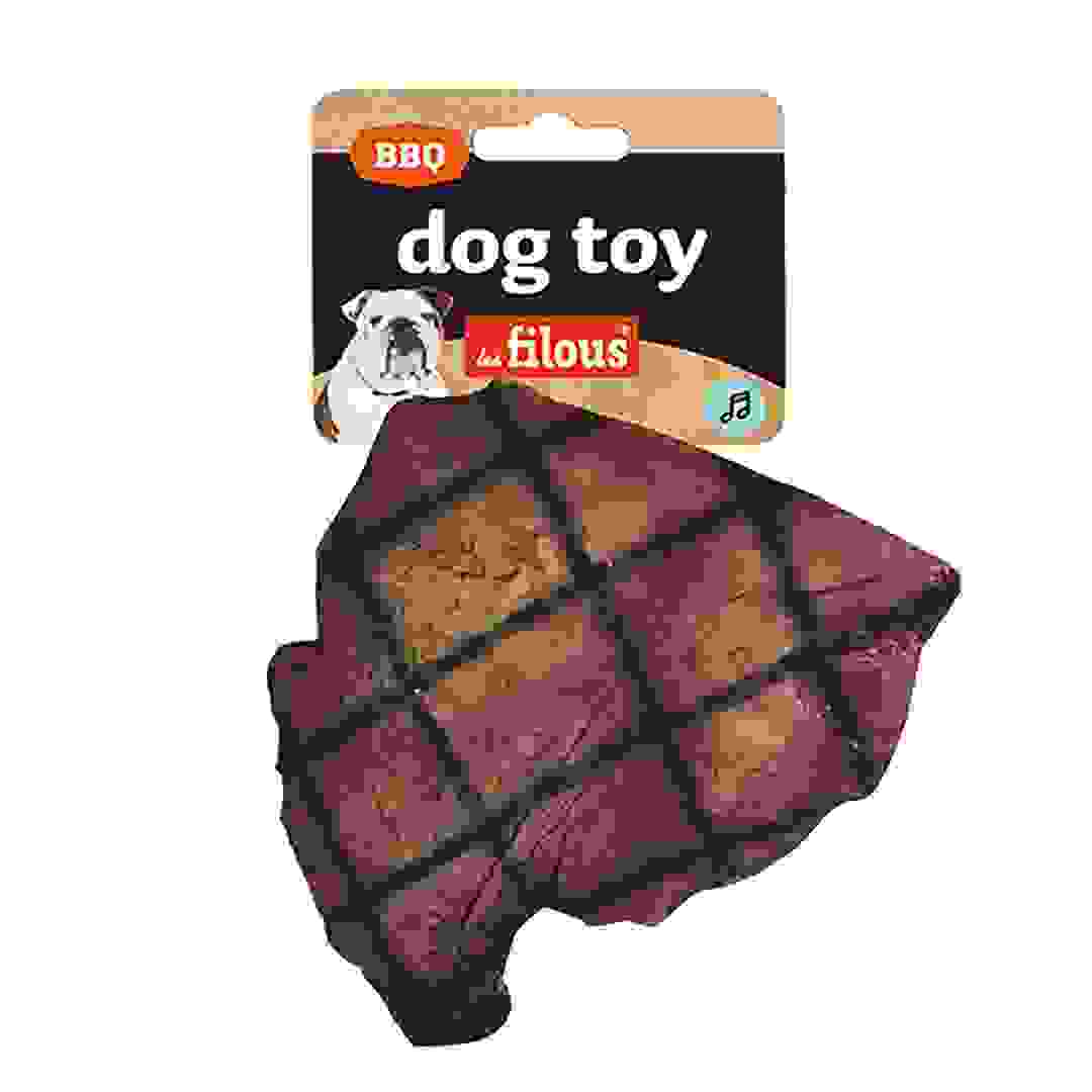 Les Filous Vinyl Steak Dog Toy