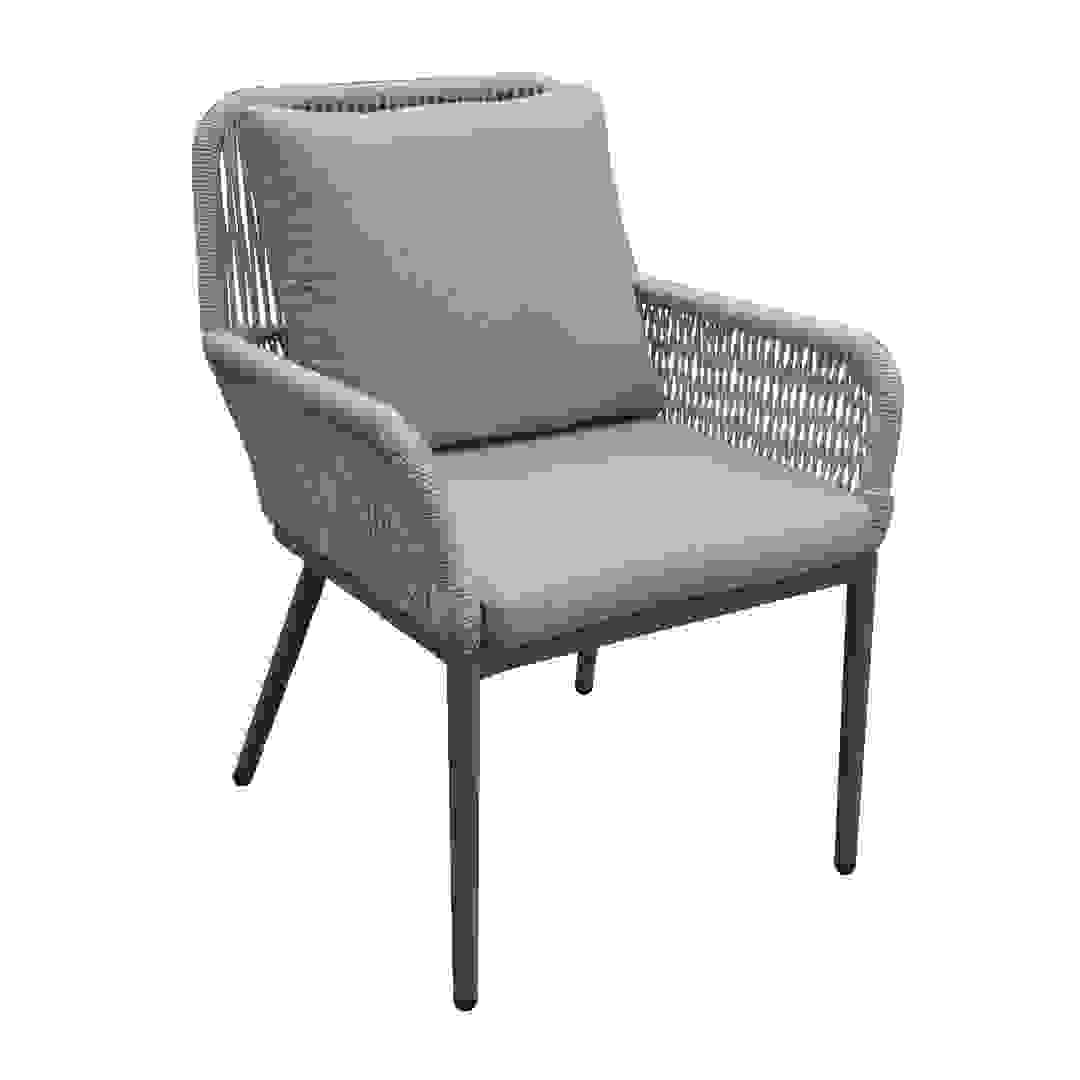 كرسي ملفوف بحبال بوسادة ومسند ذراع إيفانستون (62 × 64 × 85 سم)
