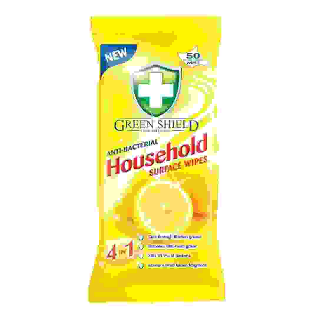 Green Shield Anti-Bacterial Household Wipes (50 Wipes)