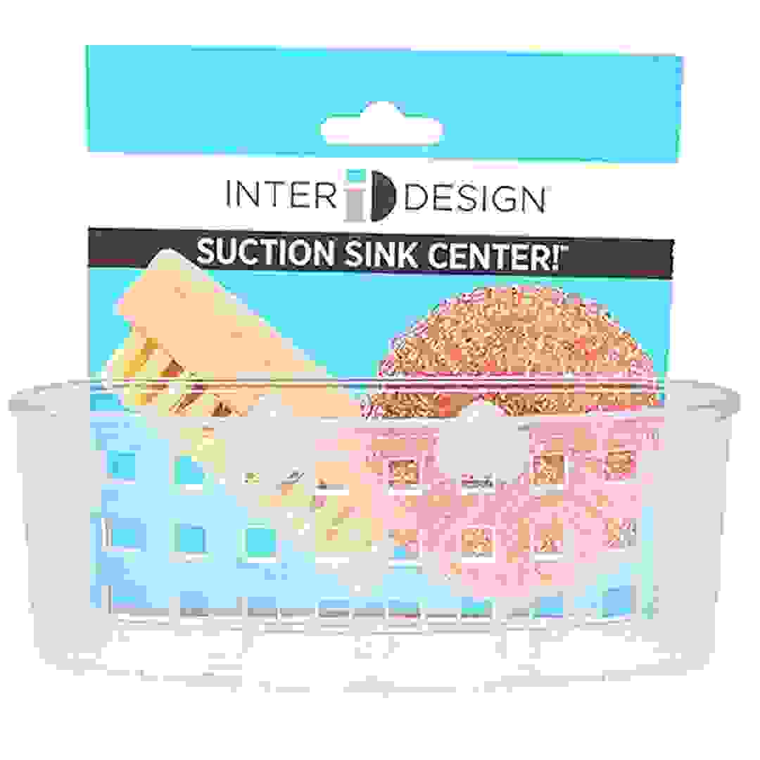 حامل إسفنج بكوب شفط (14.2 × 16.7 × 21.5 سم، شفاف)