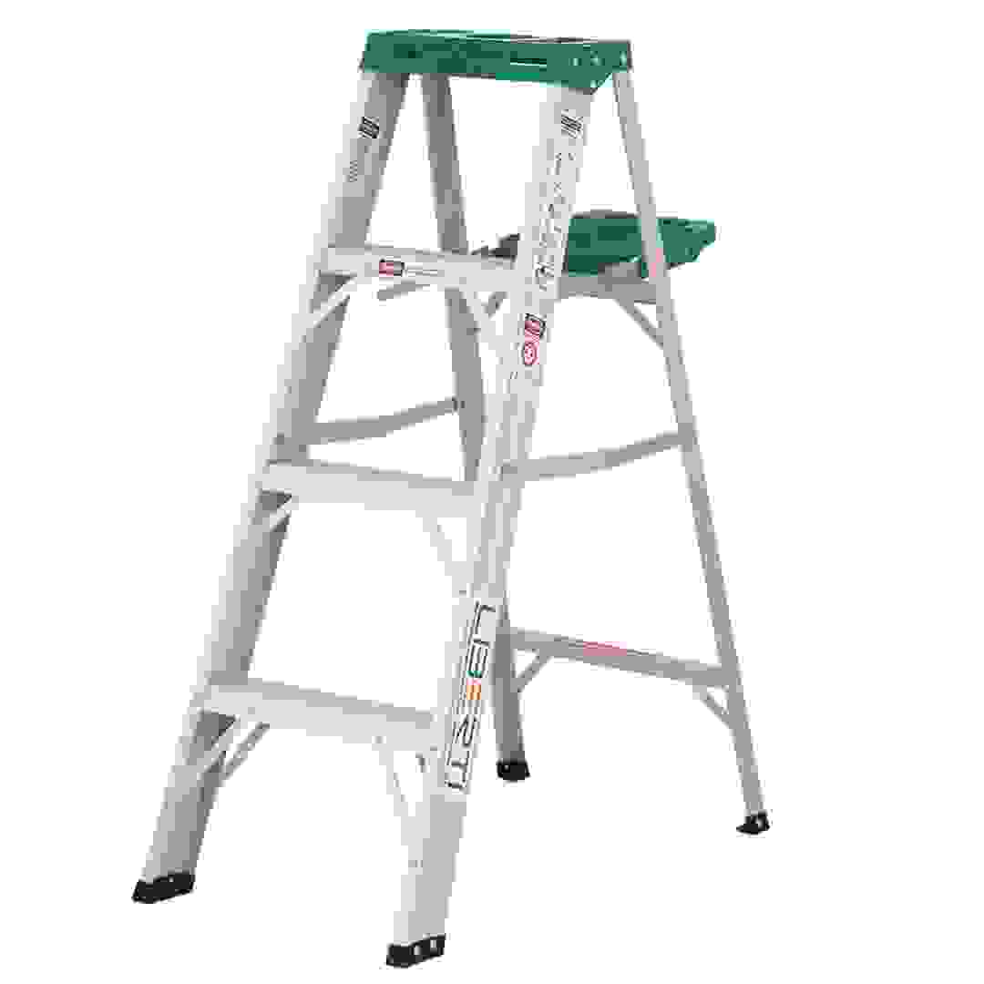 سلم ليبرتي 3 درجات مع جزء علوي وصينية للسطل (50 × 120 سم)