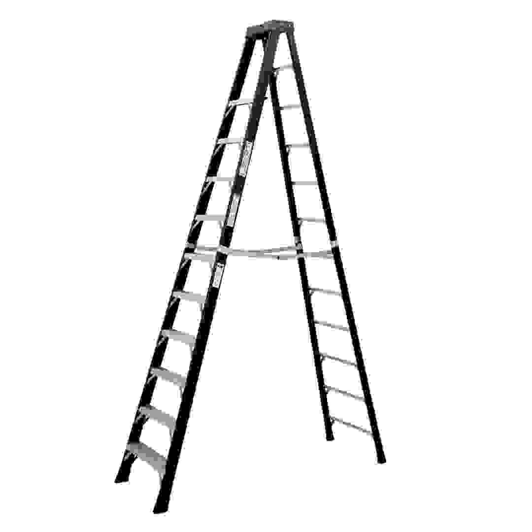 Liberti Fiberglass 10-Tier Step Ladder (90 x 360 cm, 12 Ft.)