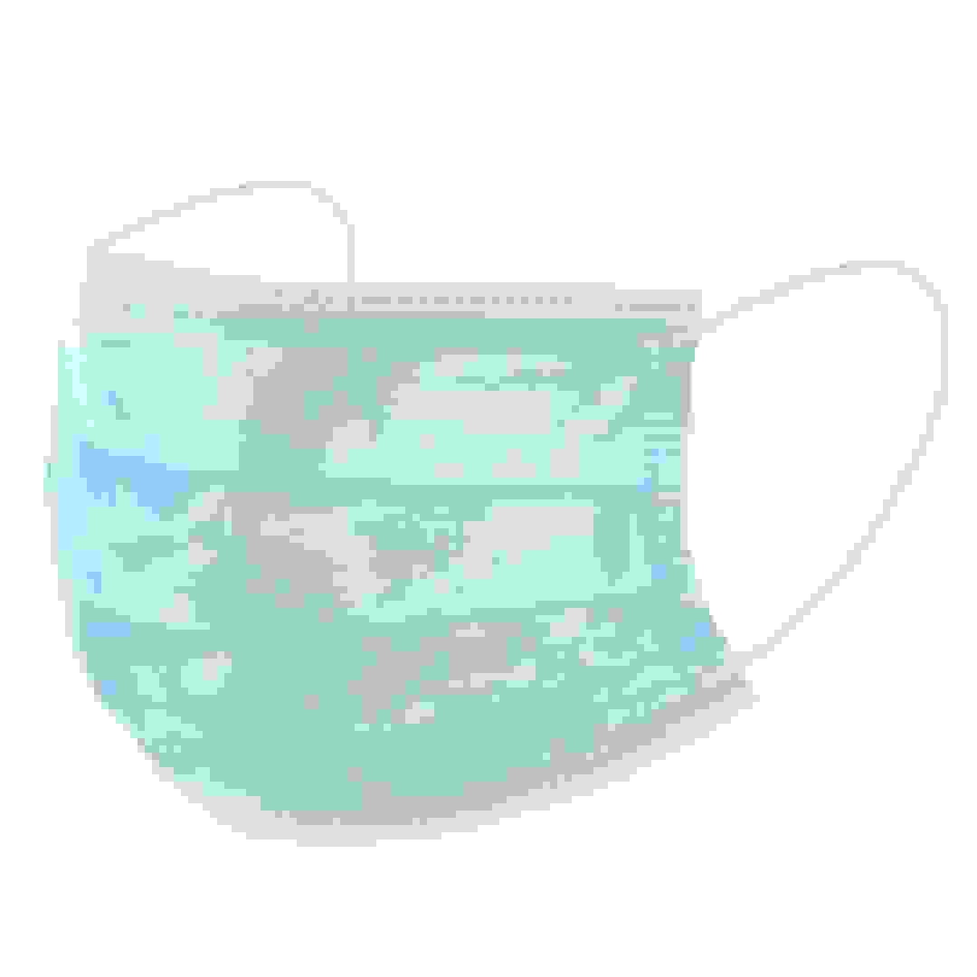 كمامة وجه واقية إمكاتس 3 طبقات استعمال مرة واحدة (50 قطعة)