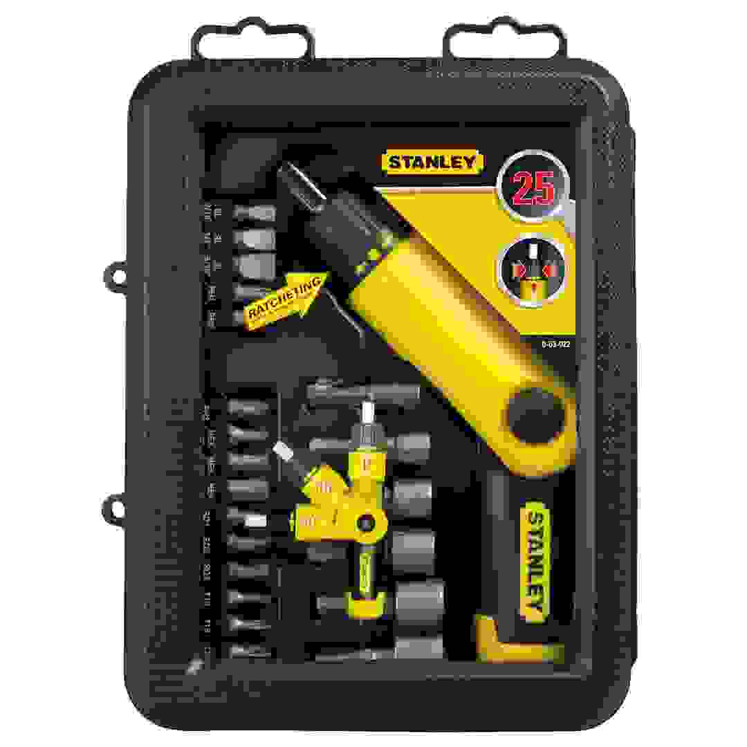 Stanley Pistol Grip Ratchet Screwdriver Set (22 pcs)