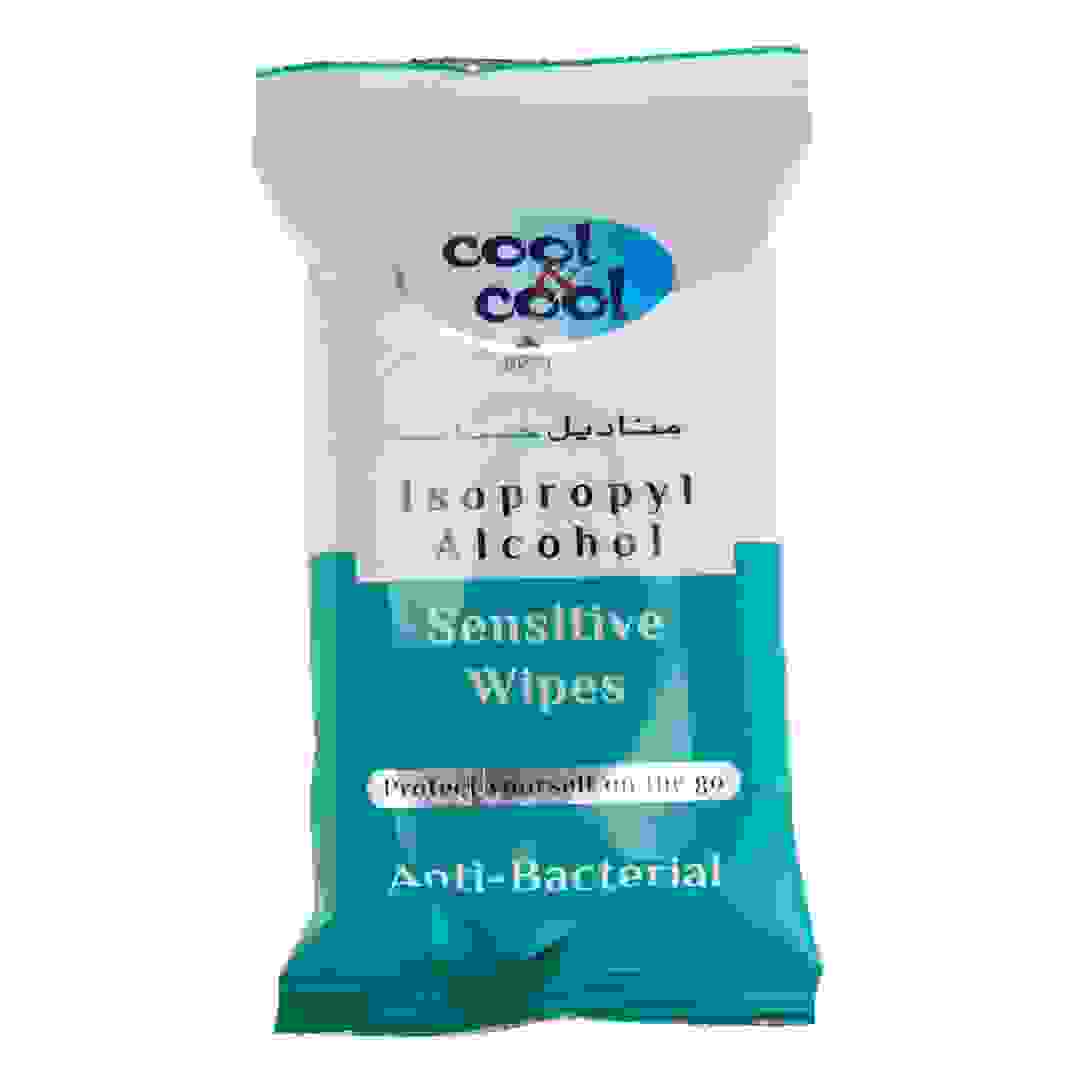 Cool & Cool Sensitive Anti Bacterial Wipes (10 Sheets)
