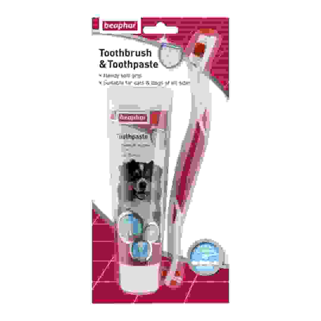 Beaphar Toothbrush & Toothpaste Set for Cats & Dogs