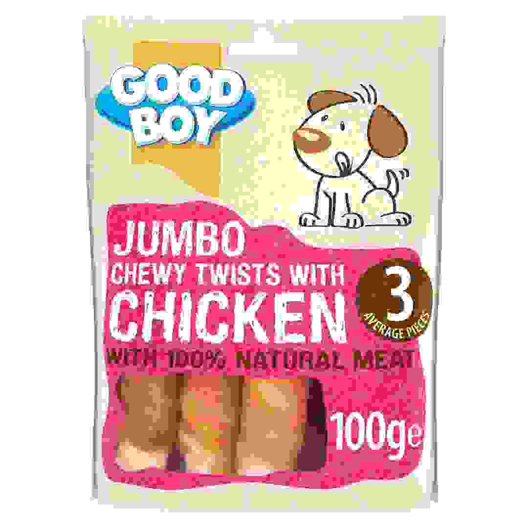 Armitage Good Boy Jumbo Chewy Chicken Twists Dog Treat (Adult Dogs, 100 g)
