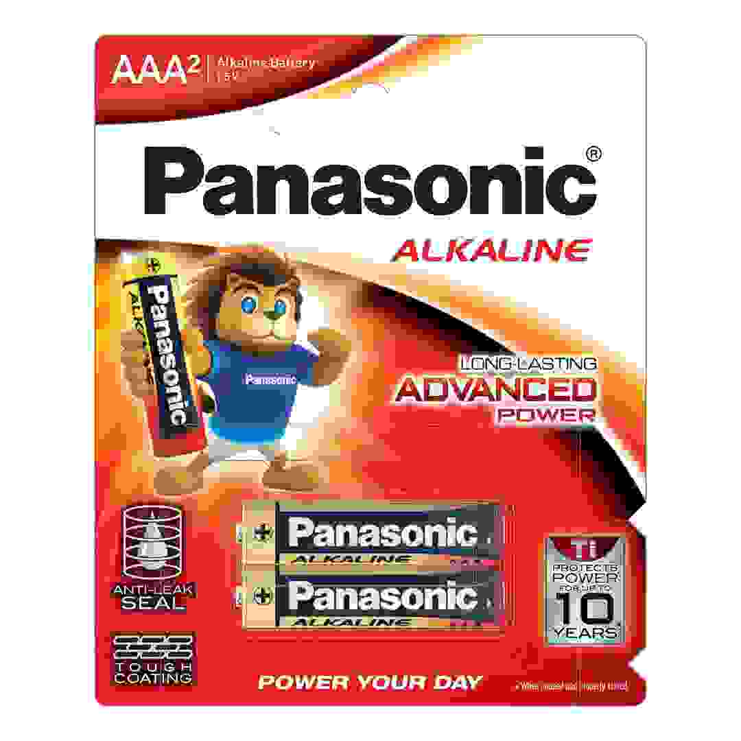Panasonic AAA Alkaline Battery, LR03T-2B (1.5 V, 2 Pc.)