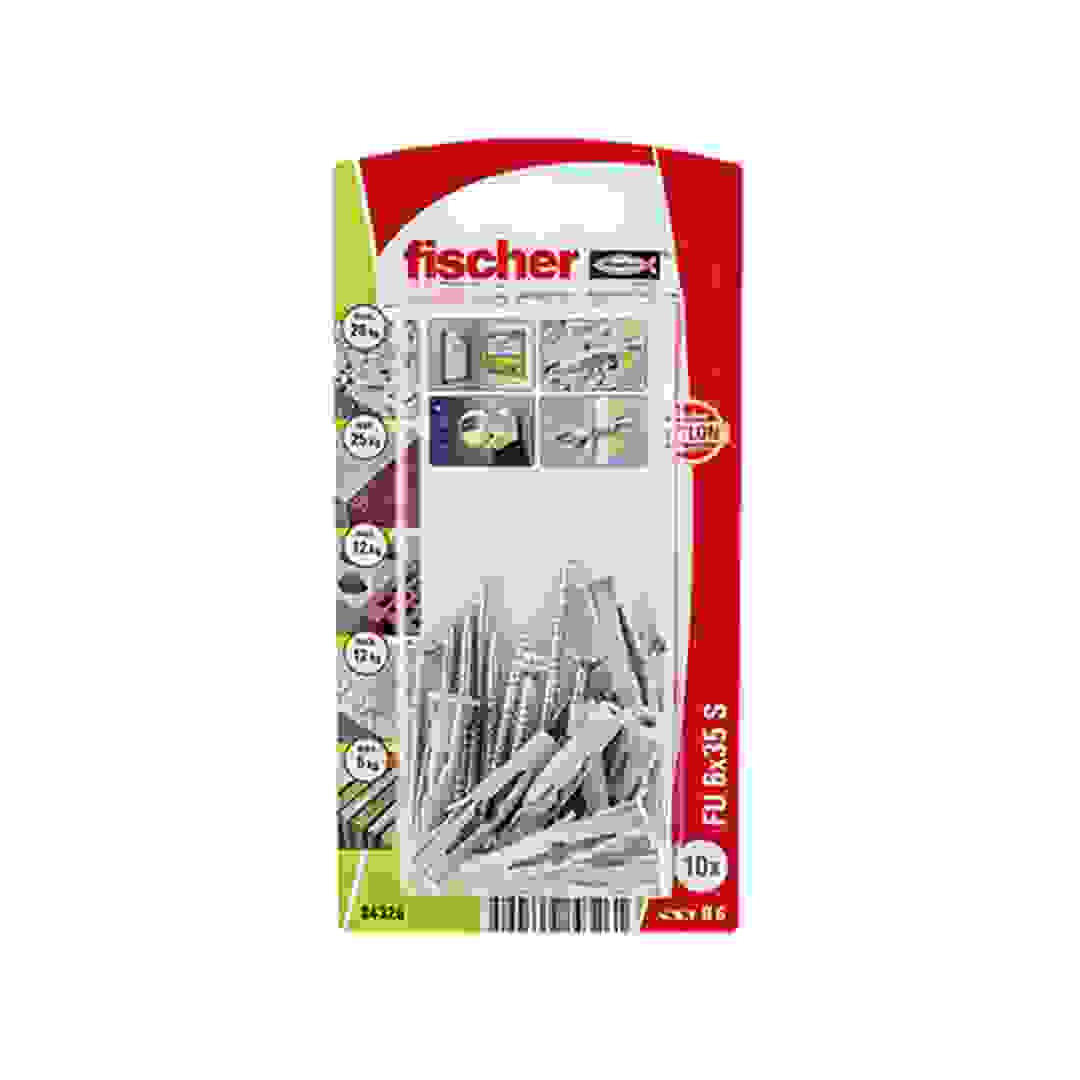 Fischer Plugs with Screws (Gray & Silver)
