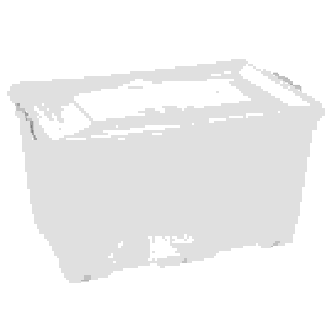 Hobby Life Transparent Plastic Storage Box W/ Wheels (80 L, 70.5 x 44.5 x 38.5 cm)