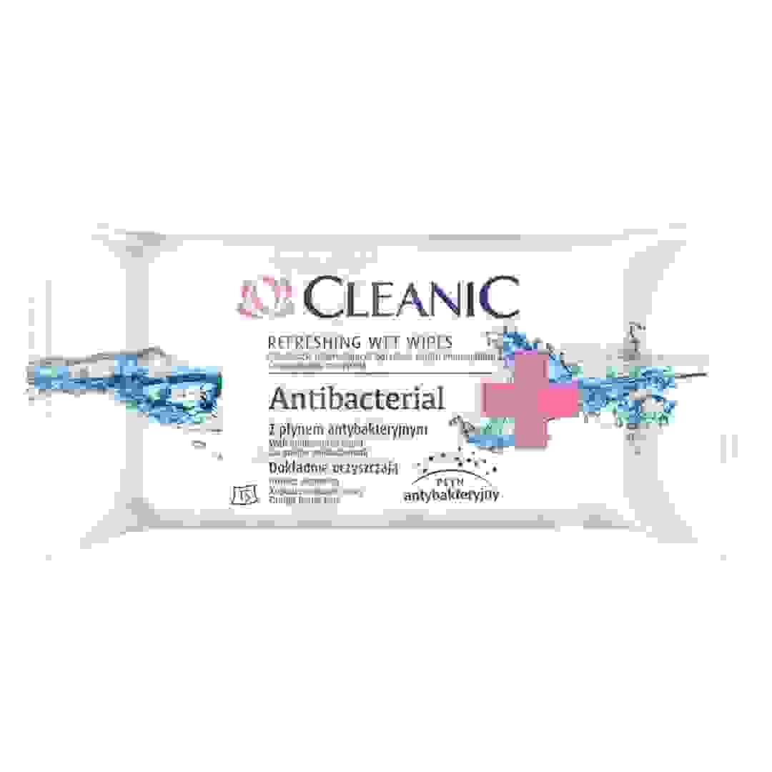 Cleanic Antibacterial Wipes Pack (15 Sheets)