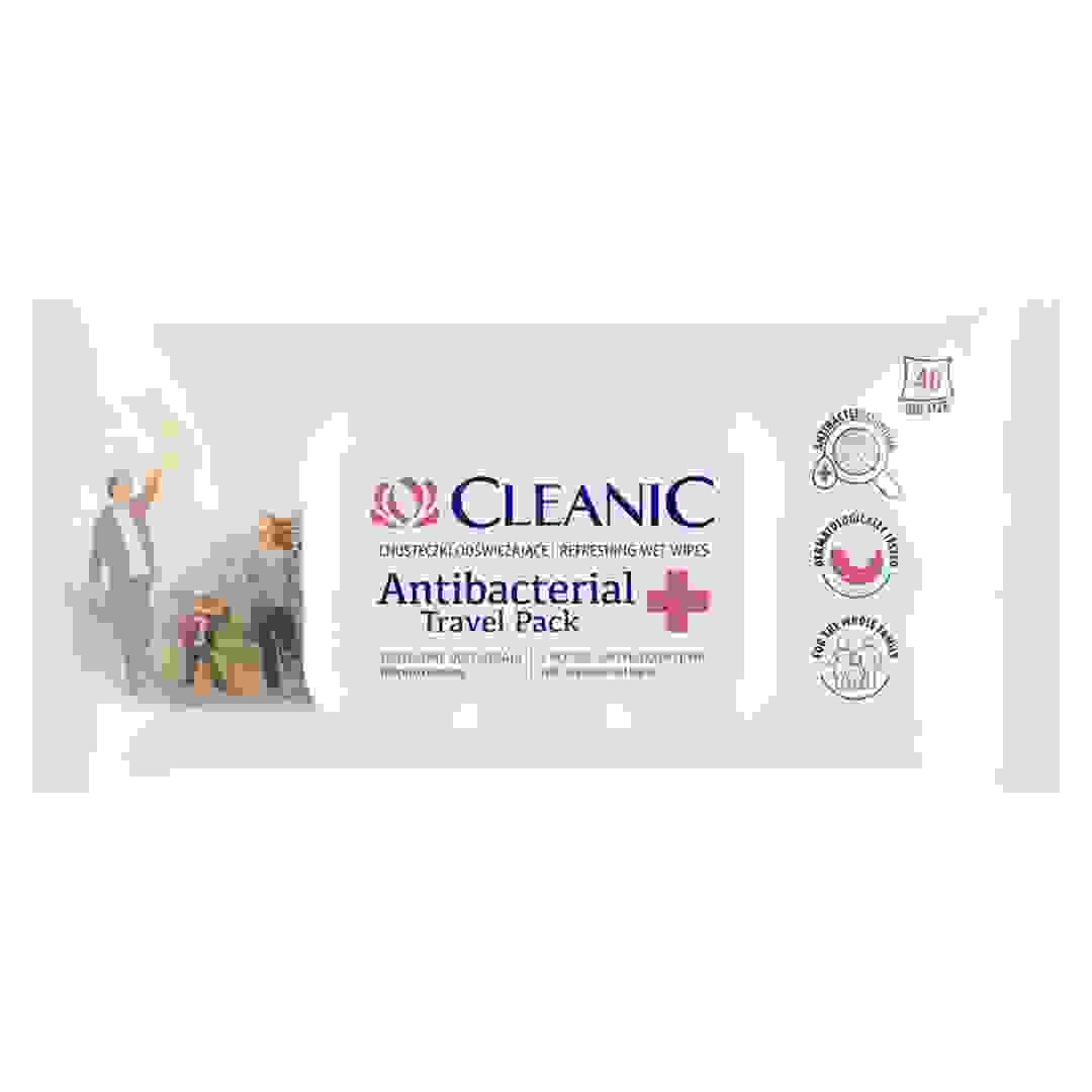 Cleanic Antibacterial Wipes Pack (40 Sheets)