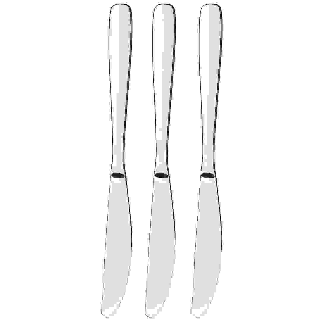 Tramontina Amazonas Stainless Steel Table Knife Set (19.7 x 2.8 x 1.9 cm, 3 Pc.)