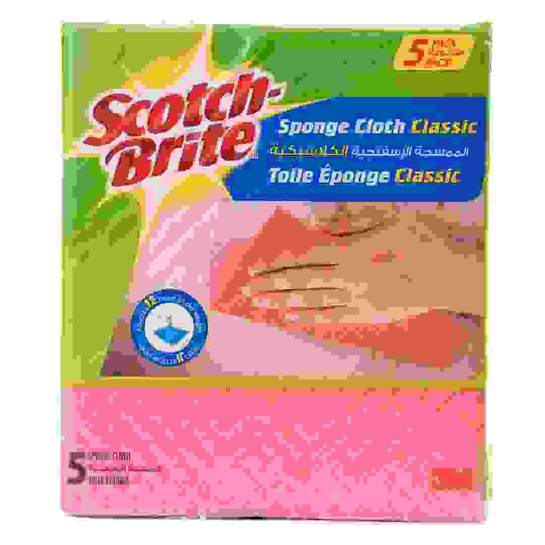 3M Scotch-Brite Classic Pink Sponge Cloth (5 pcs)