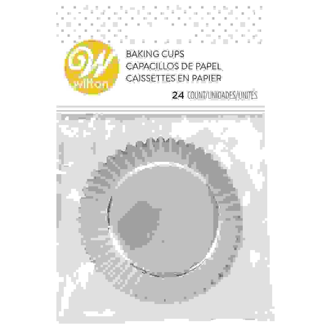 Wilton Foil Baking Cups Standard Size (Silver, 24 Pc.)