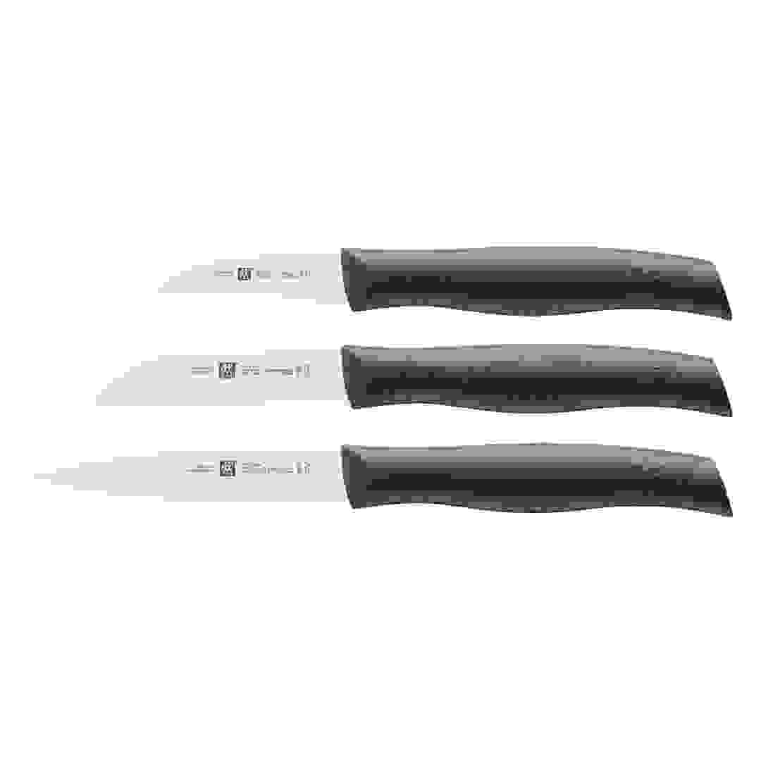 طقم سكاكين بمقبض مزدوج بلاستيك وفولاذ زويلينج (3 قطع)