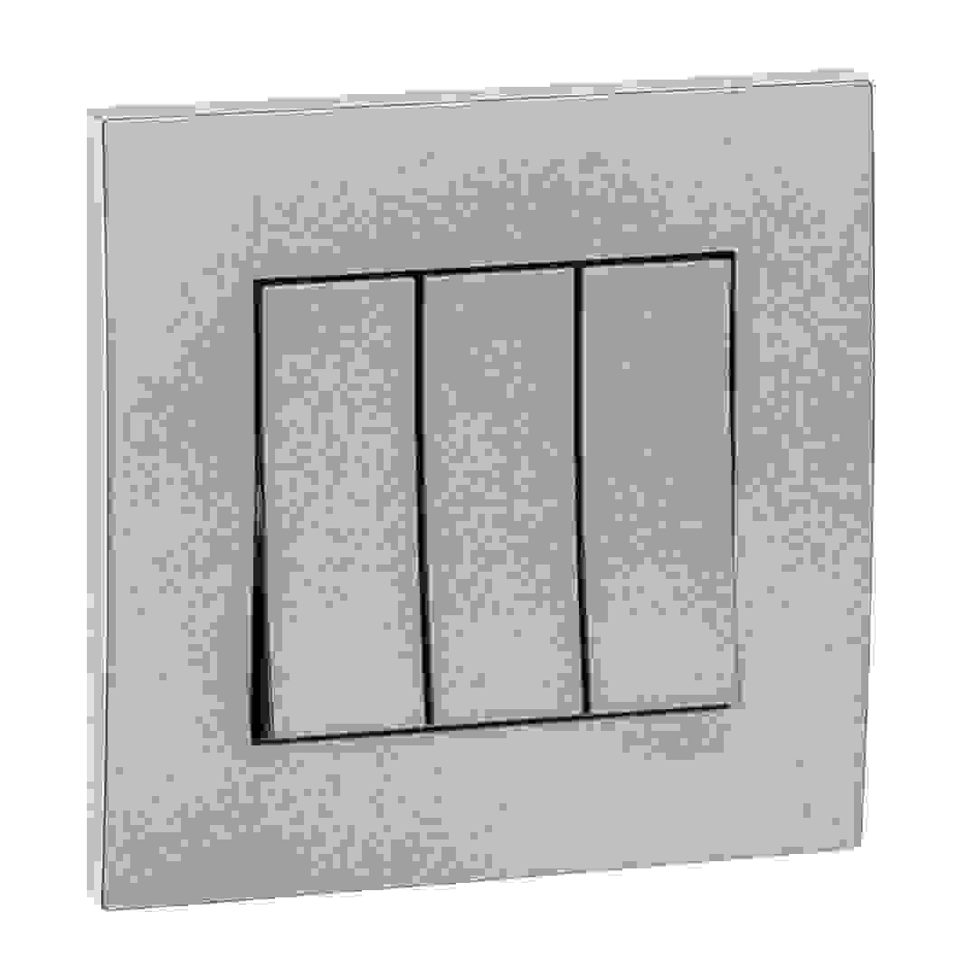 مفتاح كهرباء شنايدر فيفاتشي أحادي الاتجاه 3 أزرار (8.7 × 8.7 × 3.5 سم، 250 فولت تيار متردد)