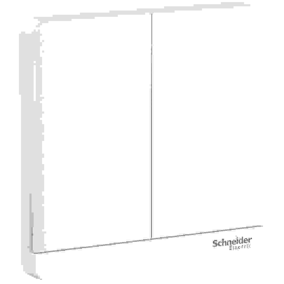 Schneider Electric AvatarOn 2 Gang 1 Way Switch (8.6 x 8.6 x 3.42 cm, 250 VAC)