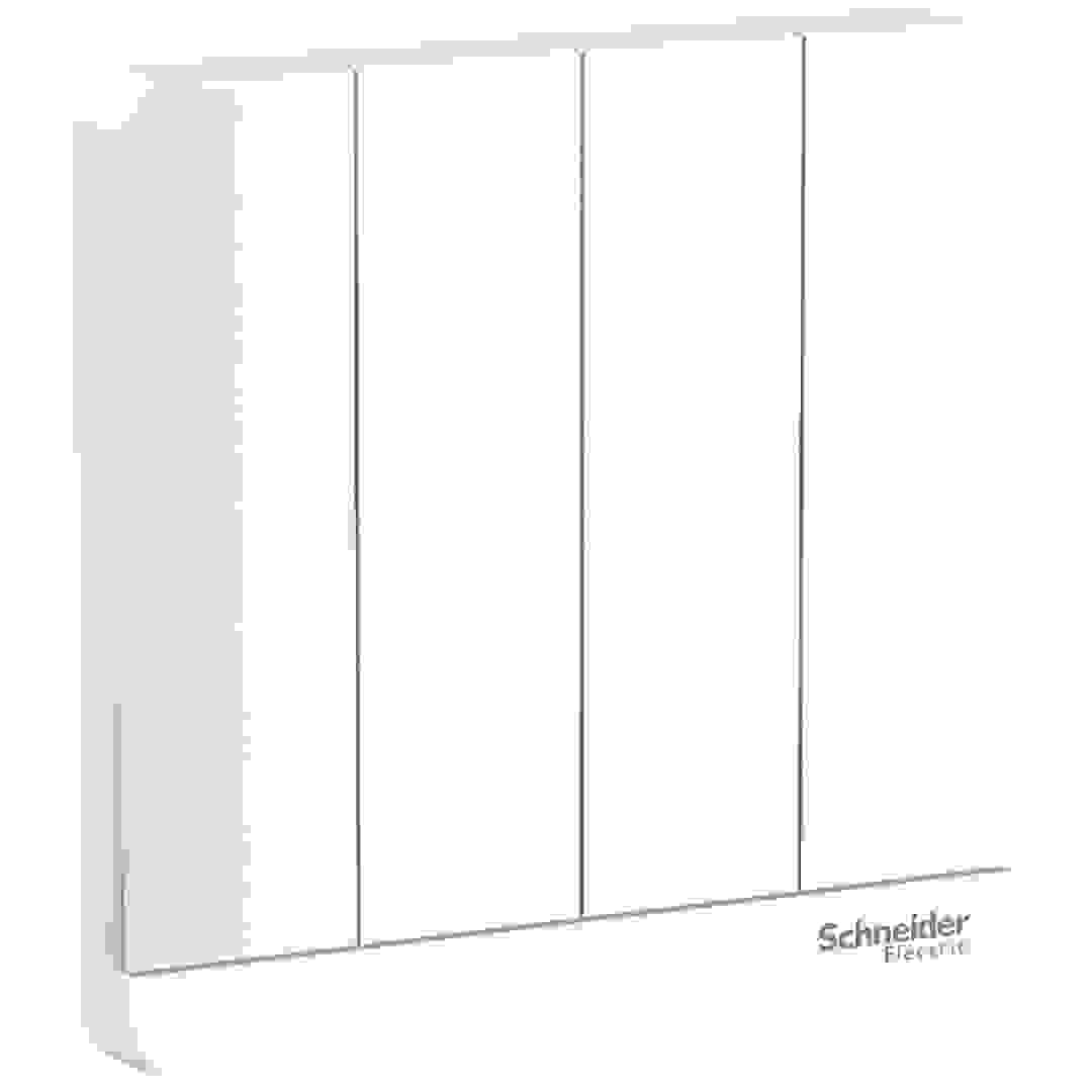 مفتاح كهرباء شنايدر أفاتارون أحادي الاتجاه 4 أزرار (8.6 × 8.6 × 3.42 سم، 250 فولت تيار متردد)