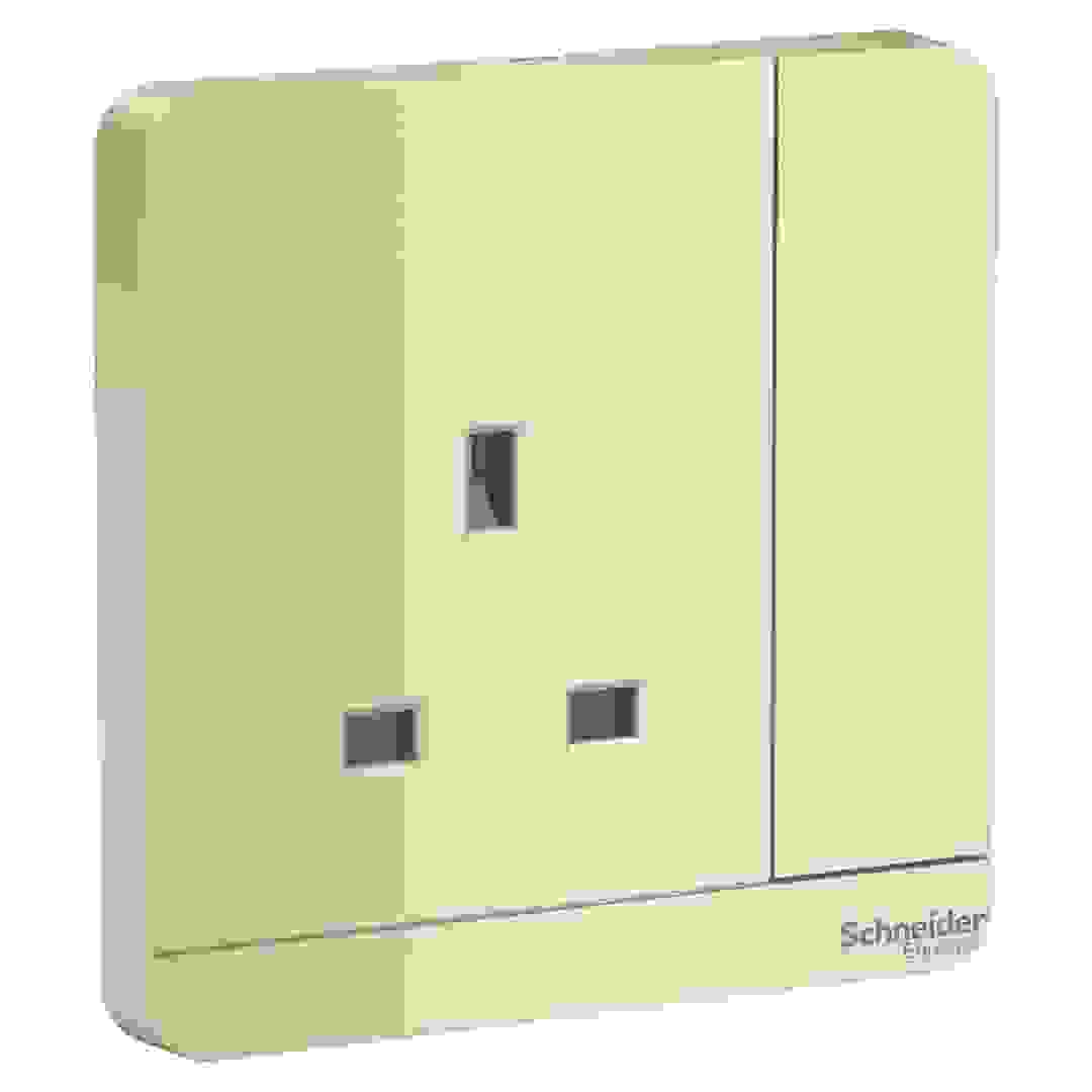 Schneider Electric AvatarOn 1 Gang Switched Socket (8.6 x 8.6 x 3.17 cm)