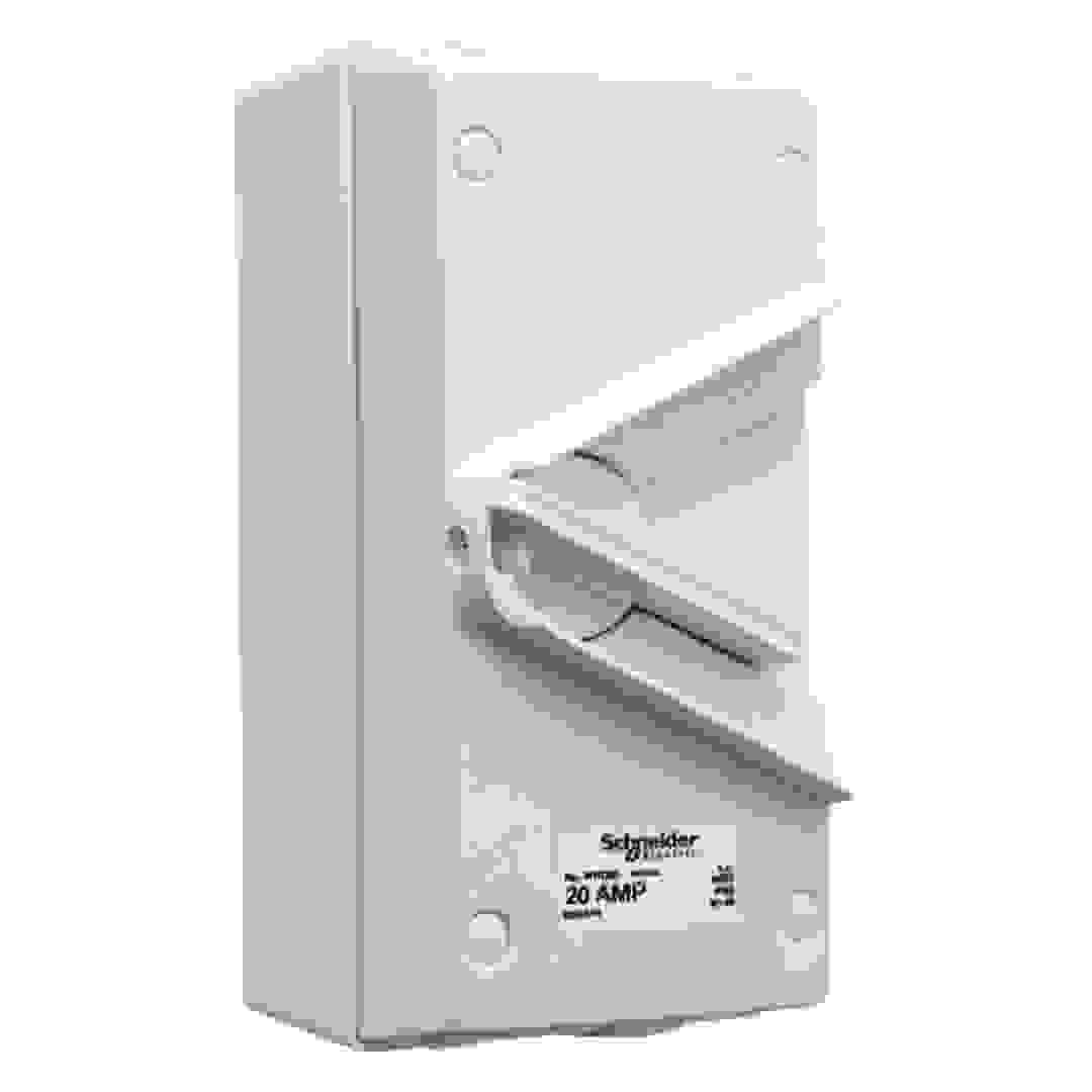 Schneider Electric Dual Pole Isolating Switch (16.2 x 8 x 8.7 cm, 440 V, 20 A)