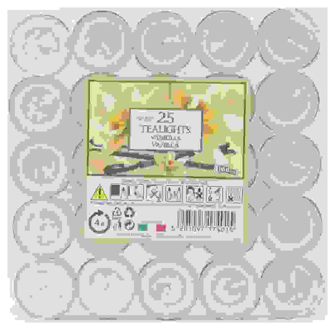 Aladino Tealight Candle Pack (Vanila, 25 Pc.)
