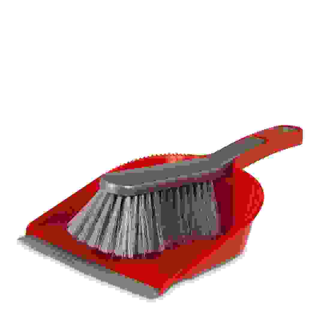 طقم جاروف وفرشاة من البلاستيك تونكيتا (2 قطعة)