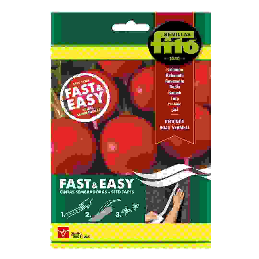 Semillas Fito Fast & Easy Round Radish Seed Tapes Pack