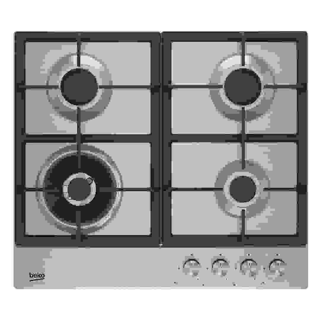 موقد غاز مدمج 4 شعلات بيكو، HIAW 64225 SXL (51 × 58 × 4.6 سم)