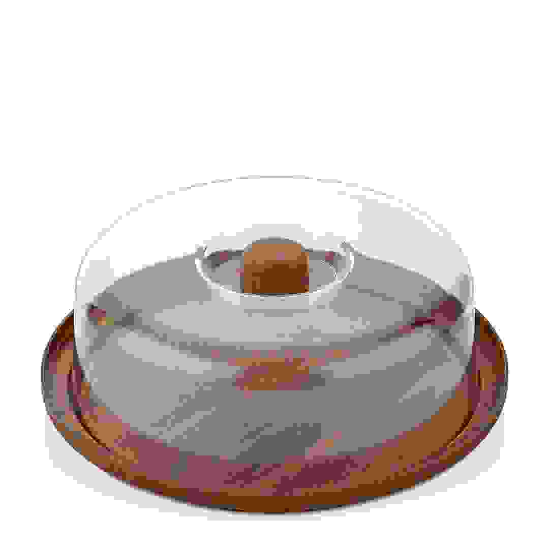 Evelin Cake Serving Tray W/Cover (30.5 x 10.5 cm)