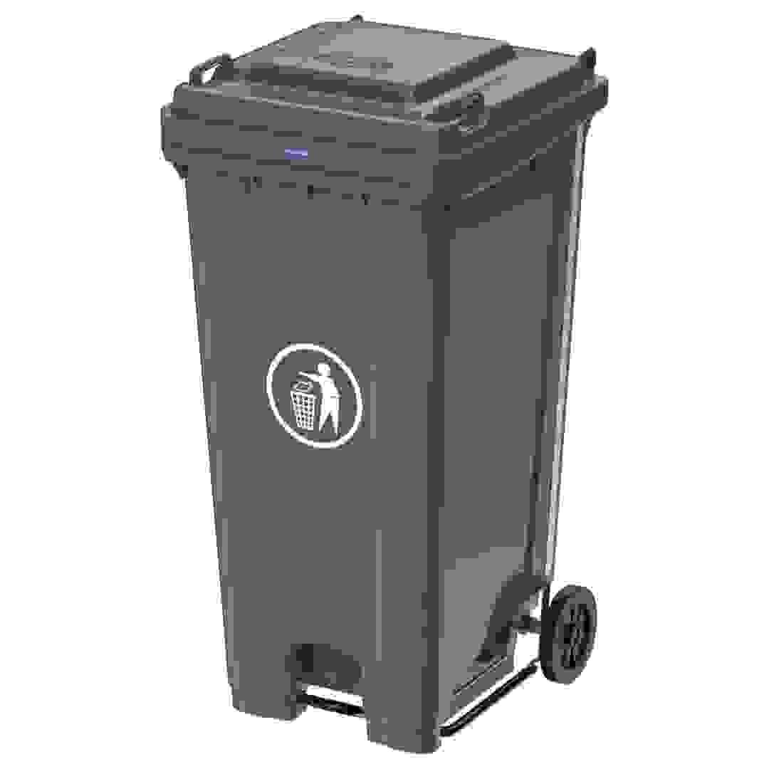 سلة مهملات بلاستيك مع عجلات كوزموبلاست (240 لتر)