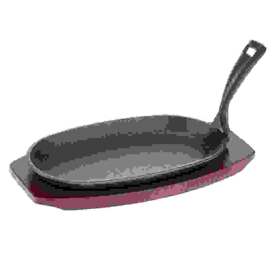 صينية سيزلر بيضوية صغيرة مع حامل (24 × 14 سم)