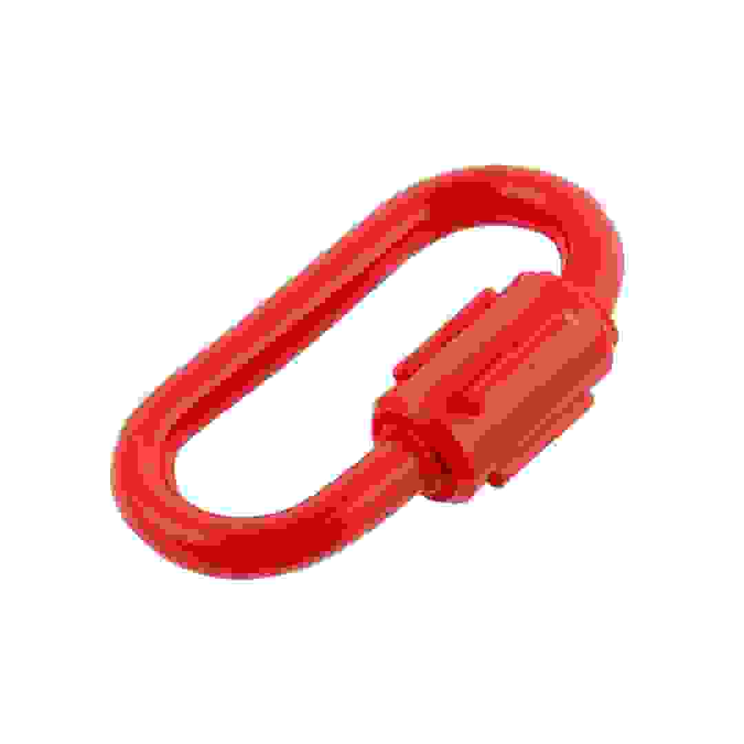 حلقة ربط سريع سوكي بيضاوية بلاستيكية للسلاسل (0.6 سم)