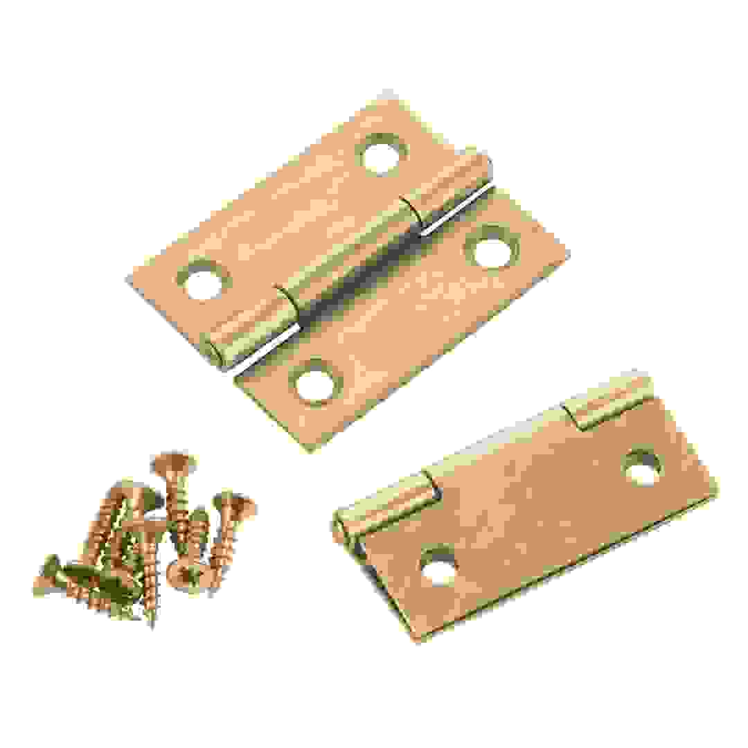 حزمة مفصلات سوكي نحيفة من الفولاذ المجلفن (2.2 × 3 سم، 2 قطعة)