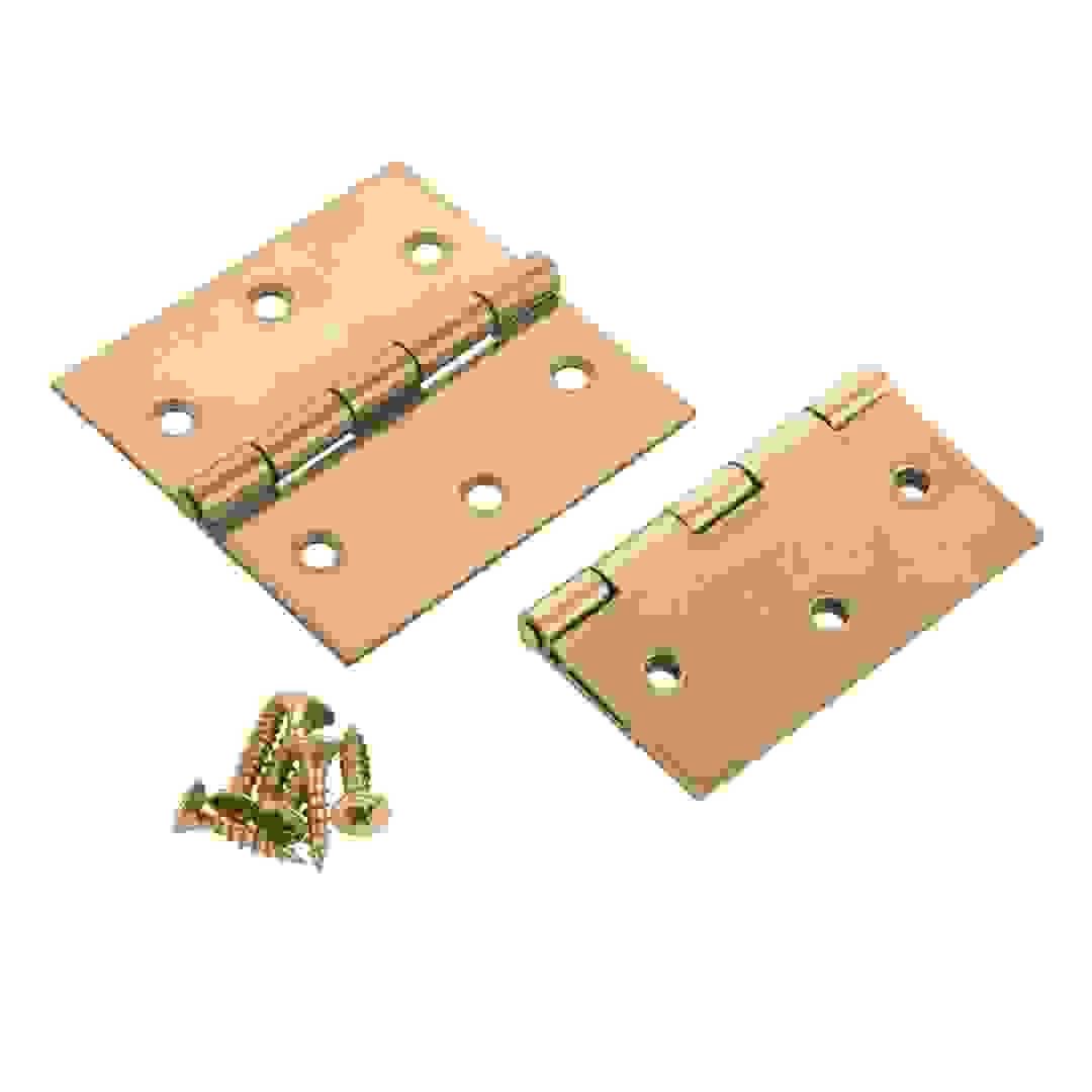 Suki Galvanized Steel Angular Hinge Pack (4 x 4 cm, 2 Pc.)