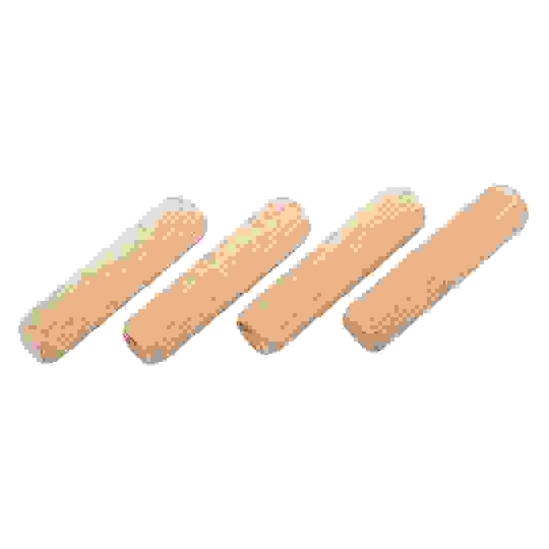 Suki Beech Wood Ribbed Dowel Pack (0.6 x 3 cm, 50 Pc.)